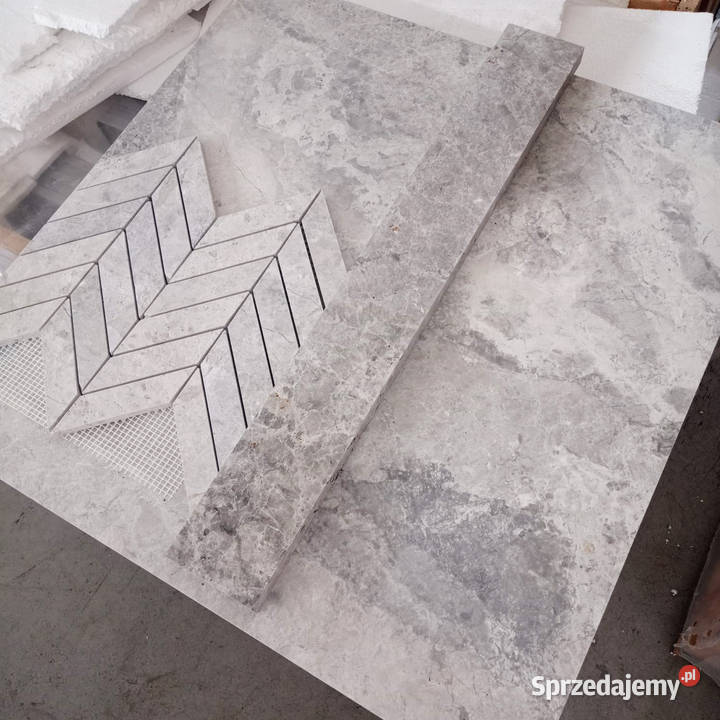 chevron mozaika płytki Tundra grey Warszawa