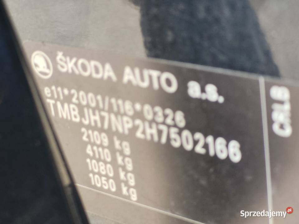 Salon Polska serwis ASO Skoda Automat DSG 150KM Łomża sprzedam