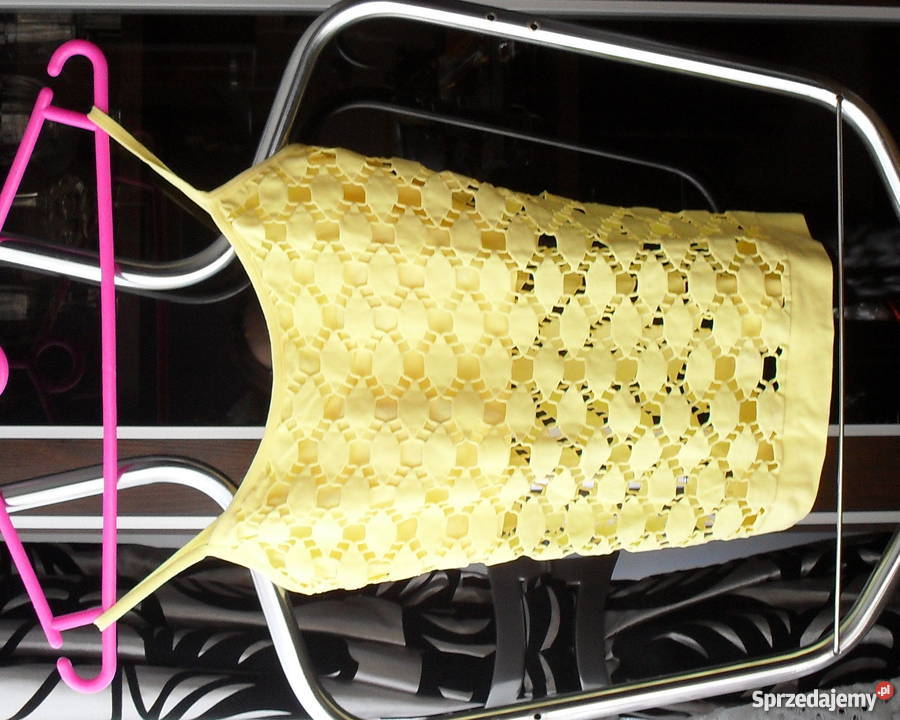 NOWY ŻÓŁTY TOP NA RAMIĄCZKACH RLXL łódzkie Łódź