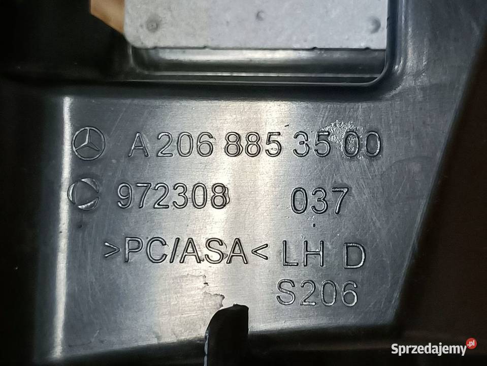 MERCEDES CKLASA W206 ŚLIZG MOCOWANIE ZDERZAKA Pleszew