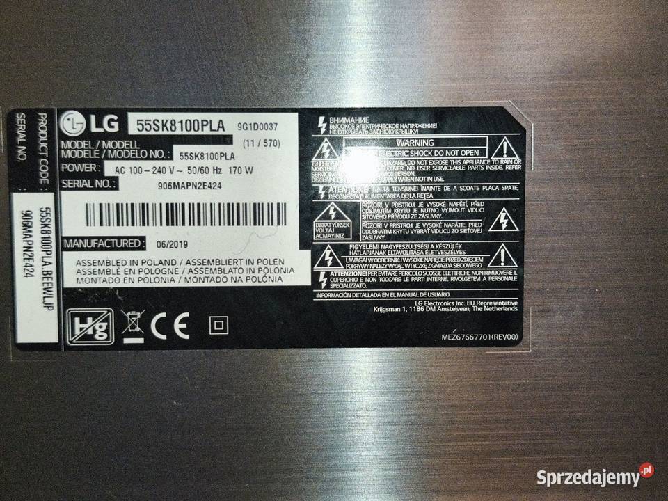 Smart TV LG 55 WebOS Telewizory