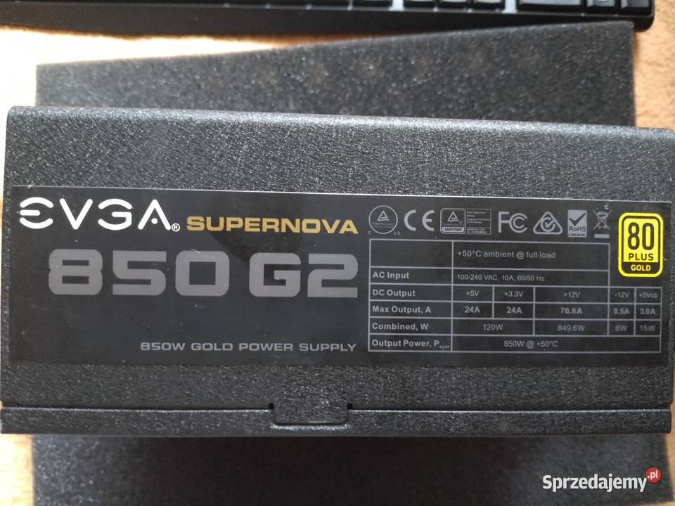 Zasilacz EVGA 850W SuperNOVA G2 220G20850XR Big Tower