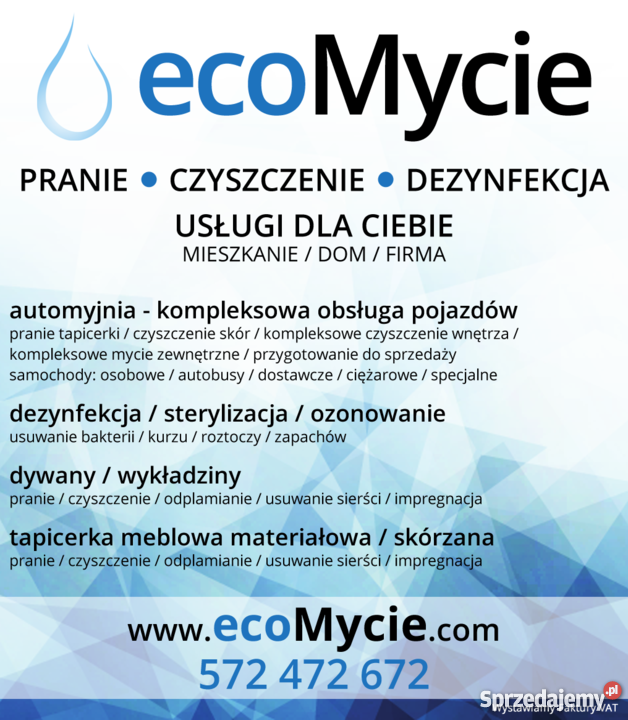 Pranie i czyszczenie dywanów tapicerki Współpraca biznesowa Oświęcim