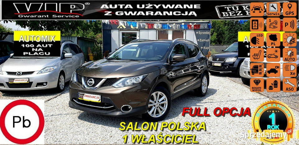 Nissan Qashqai SPRZEDANY1 WŁSalon 16 B150Tekna Qashqai Świdnica sprzedam