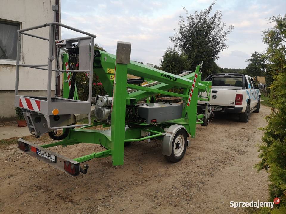Podnośnik koszowy na przyczepie zwyżka wynajem sprzedam