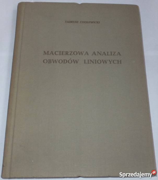 MACIERZOWA ANALIZA OBWODÓW LINIOWYCH Radom