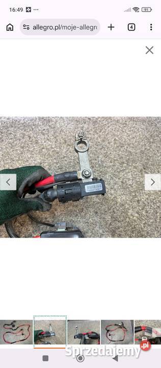 Klema pirotechniczna Kabel plusowy BMW e83 osobowe łódzkie Łódź