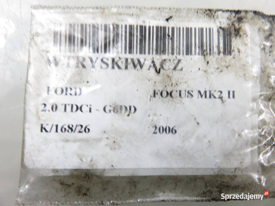 WTRYSKIWACZ FORD FOCUS MK2 II 20 TDCi 9657144580 małopolskie