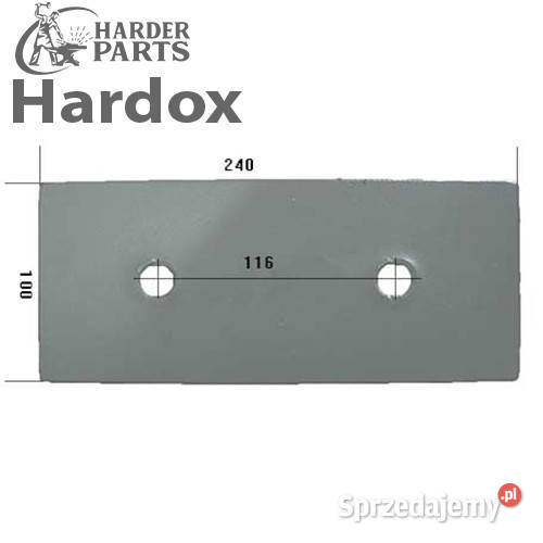 Płoza krótka HARDOX 8211125Sk części do pługa Suwałki