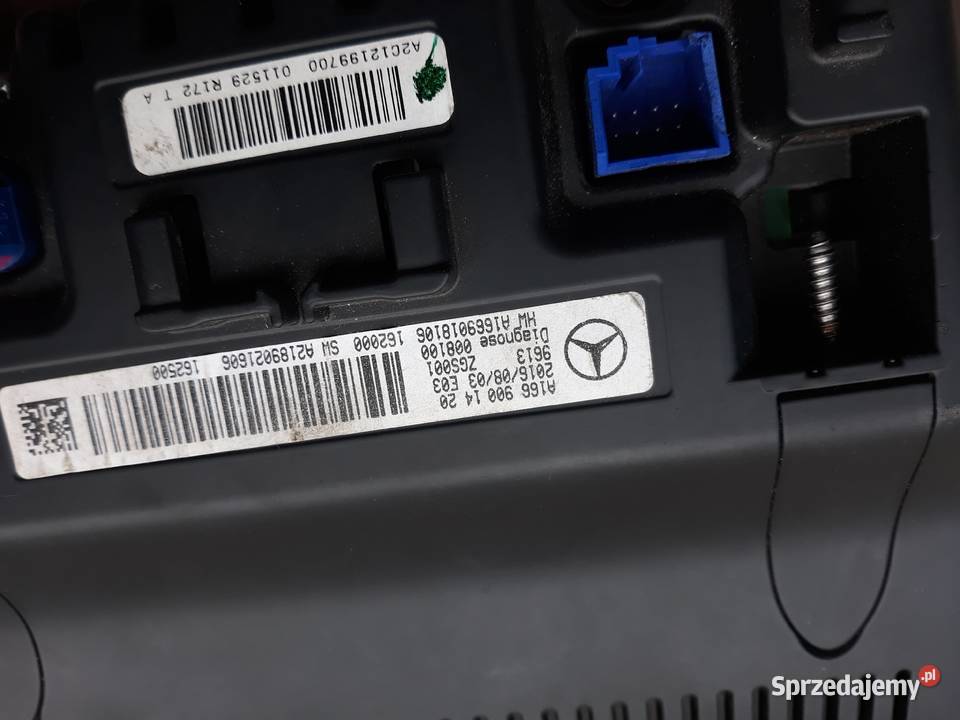 MERCEDES EKRAN WYŚWIETLACZ LCD A1669001420 Międzychód