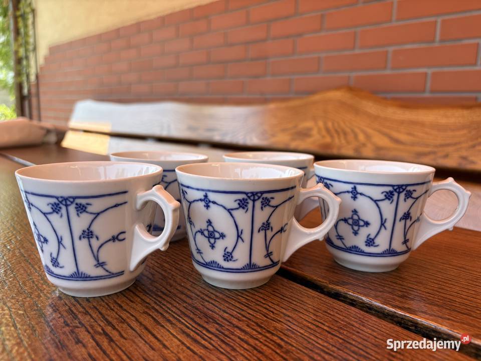 Porcelanowe filiżanki Jger Eisenberg original niebieski