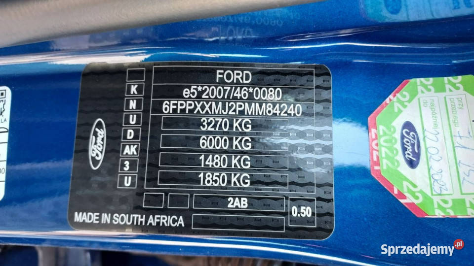 Ford Ranger III 2012 bluetooth mazowieckie Grójec