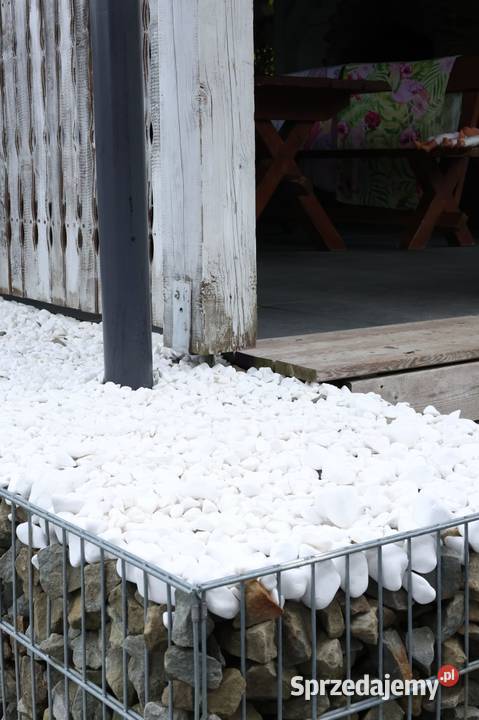 Otoczak Biały Thassos kamień ozdobny ogrodowy Dobra