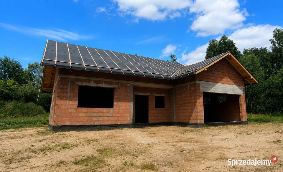Nowoczesny dom parterowy 155m2 z garażem dwustanowiskowym