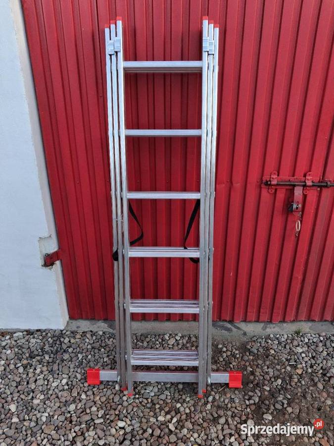 Drabina aluminiowa 3x6 stan używana Wyszogród