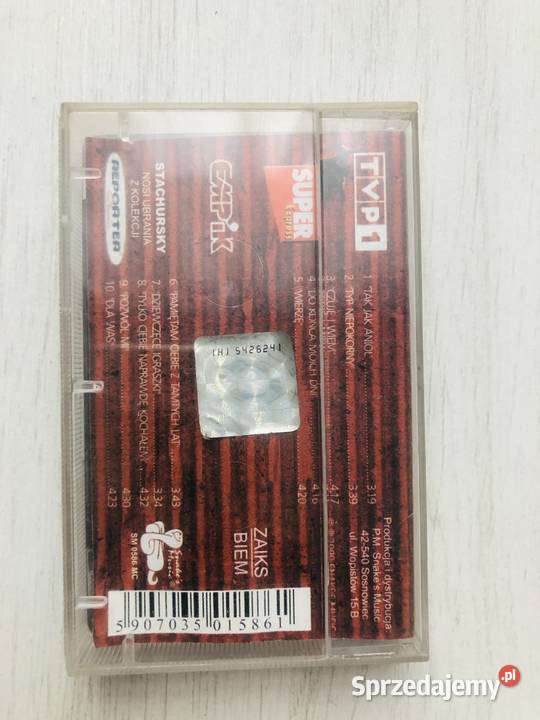 Kaseta audio Starchursky Stachurski kasety hity pop Łódź