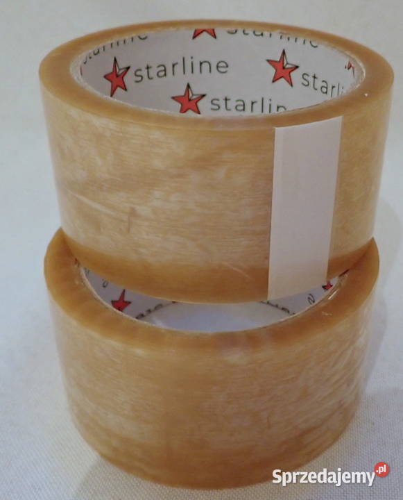 Taśma klejąca pakowa bezbarwna 60m Mocna Siewierz