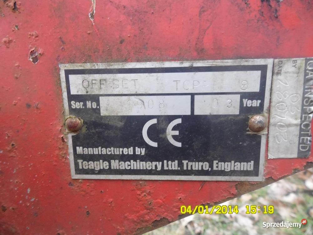 TEAGLE TOPPER 8 OFFSET pełny VAT Lubliniec