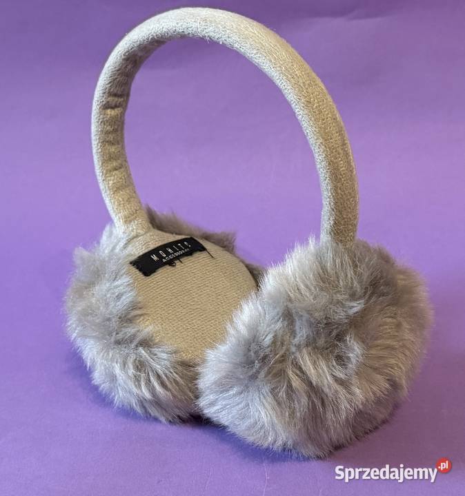 Szare futrzane nauszniki MOHITO mazowieckie