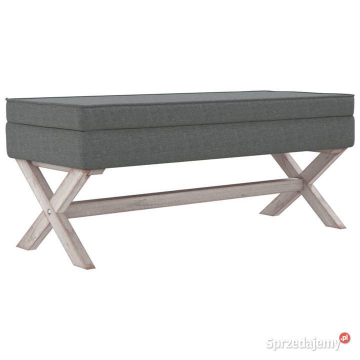 Stołek ze schowkiem ciemnoszary 110x45x49 mazowieckie Warszawa