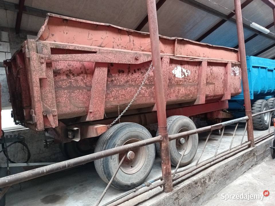 Przyczepa rolnicza skorupowa resor tandem nieuszkodzony