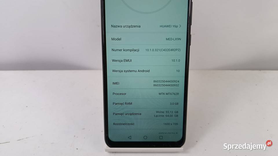 Smartfon Huawei Y6p 364GB śląskie Katowice