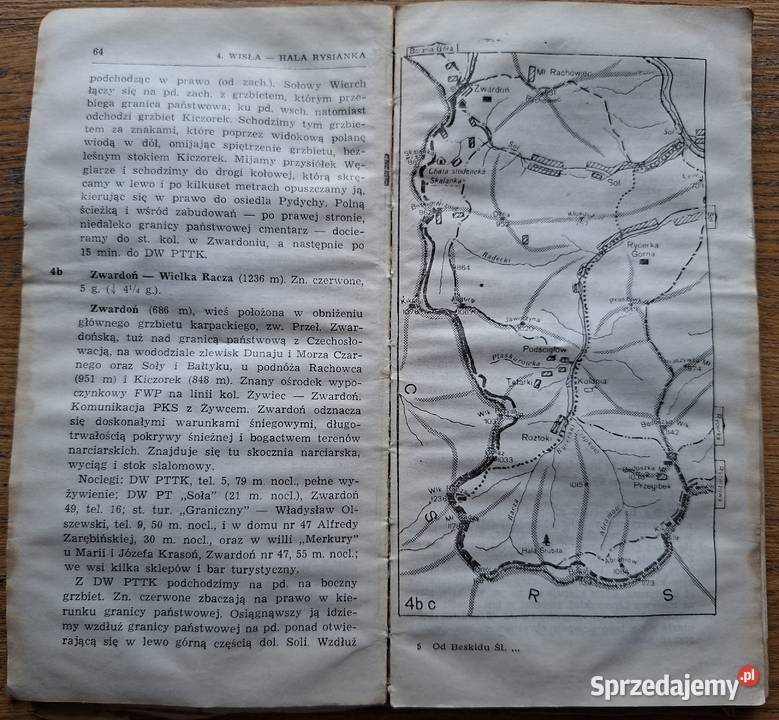 BIESZCZADY 125 000 mapy turystyczne 4 w etui Rok wydania 2023 Kraków