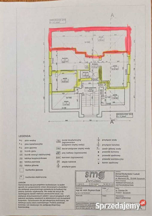 2Pokoje Obok GALAXY Żubrów Miejsce post Szczecin