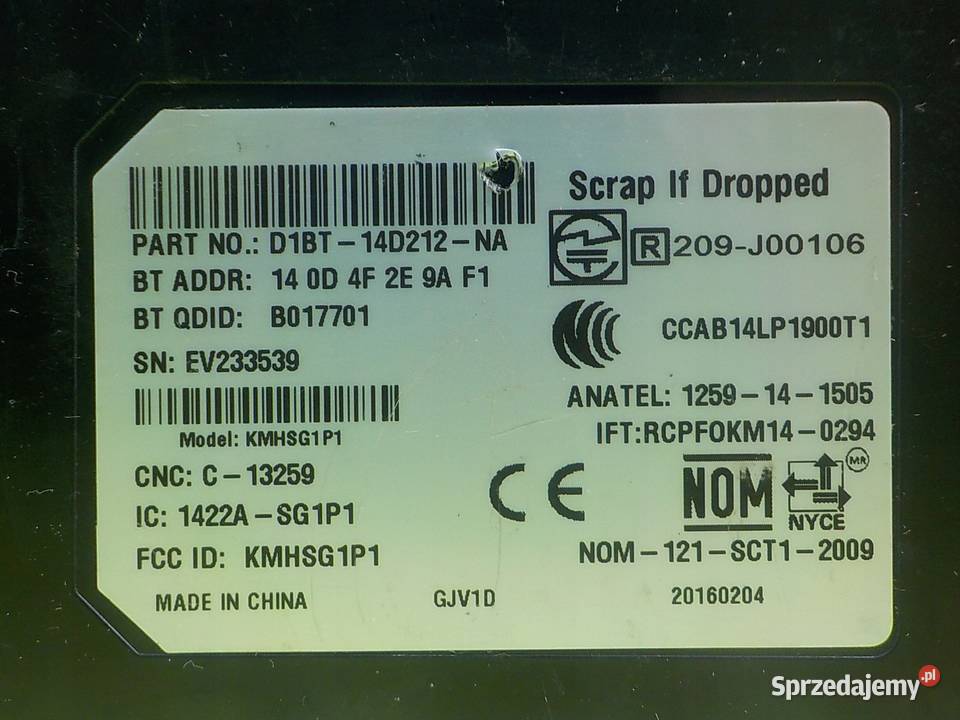 FORD FIESTA MK7 125B 14r modul sterownik Suków