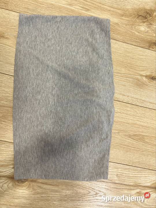 Top topy szary biały bez ramiączek croptop crop Tuba