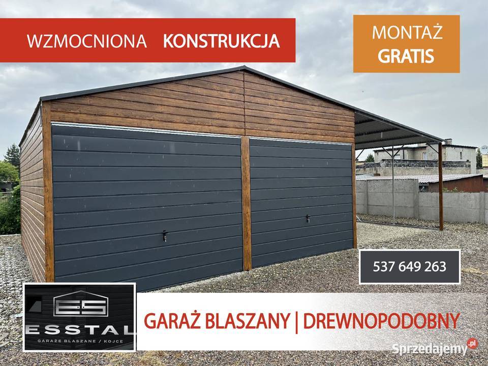 013 Garaż Blaszany 8x5m Blaszak Garaże Blaszane Węgorzewo