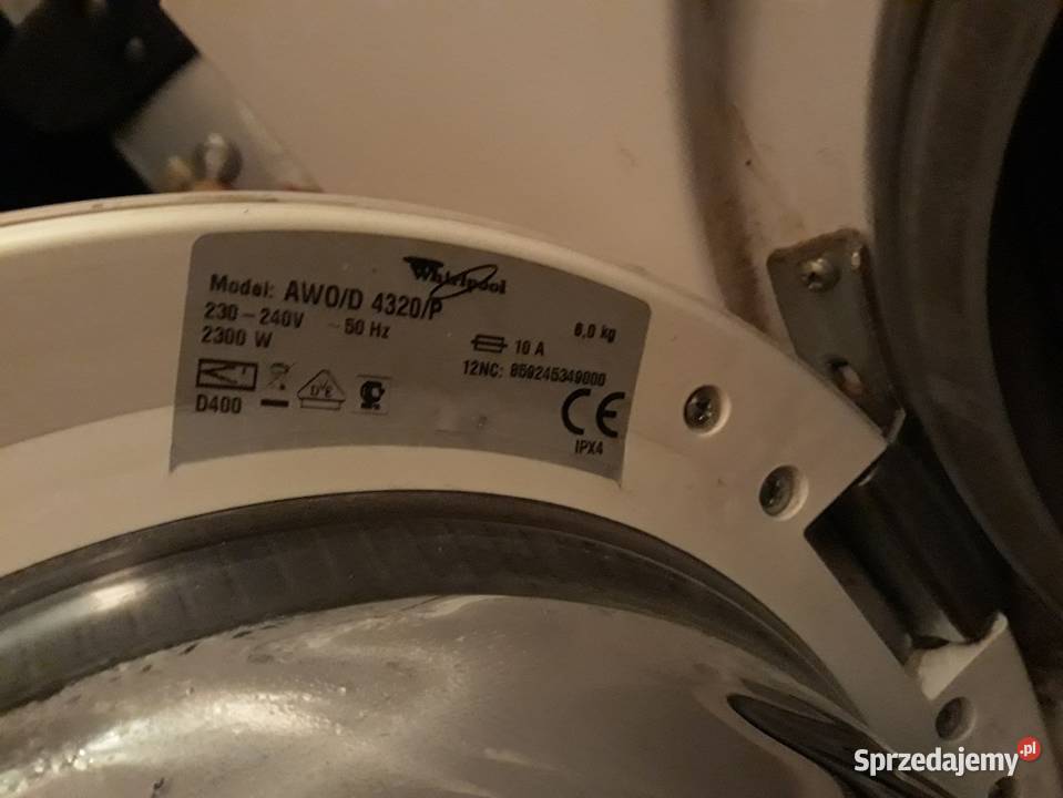Pralka Whirlpool AWOD 4320Puszkodzona Pralki i suszarki Dom i Ogród Sosnowiec