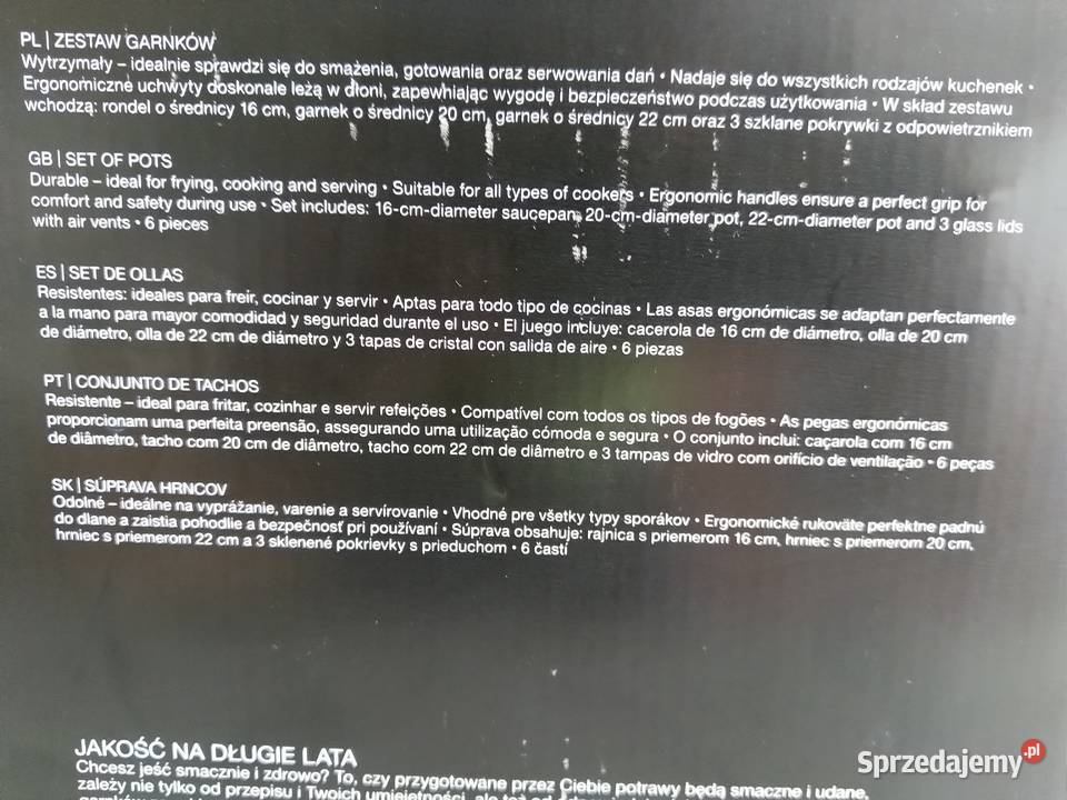 NAJTANIEJ Zestaw Garnków Karbowanych 6el Zabrze