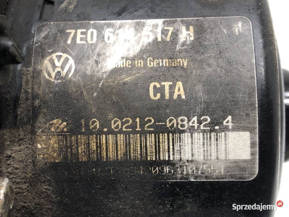 POMPA ABS VW TRANSPORTER T5 7E0907379K 20 114 sprzedam