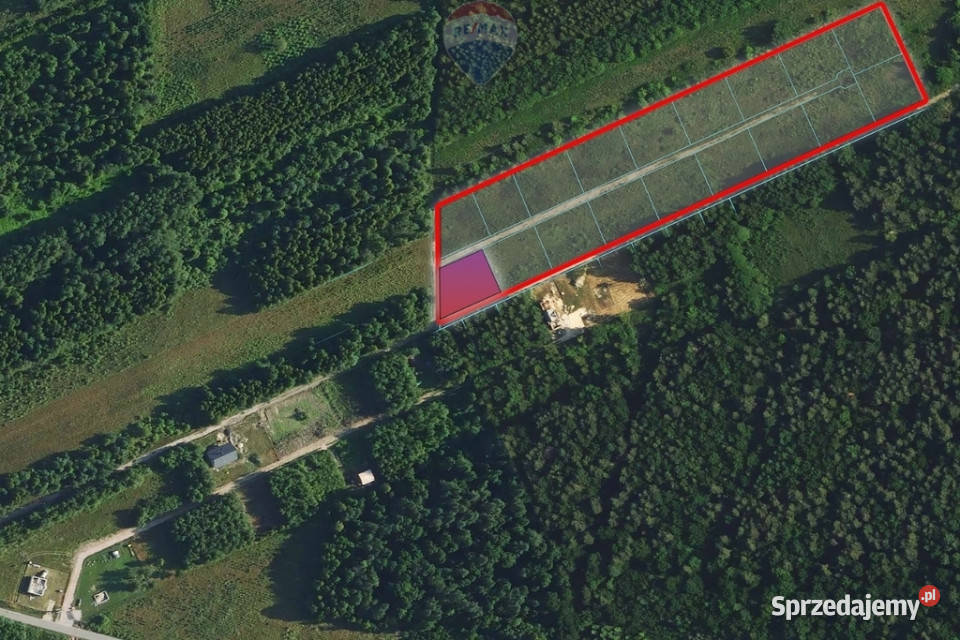 Działka budowlana 977 m las i cisza Zakrzów
