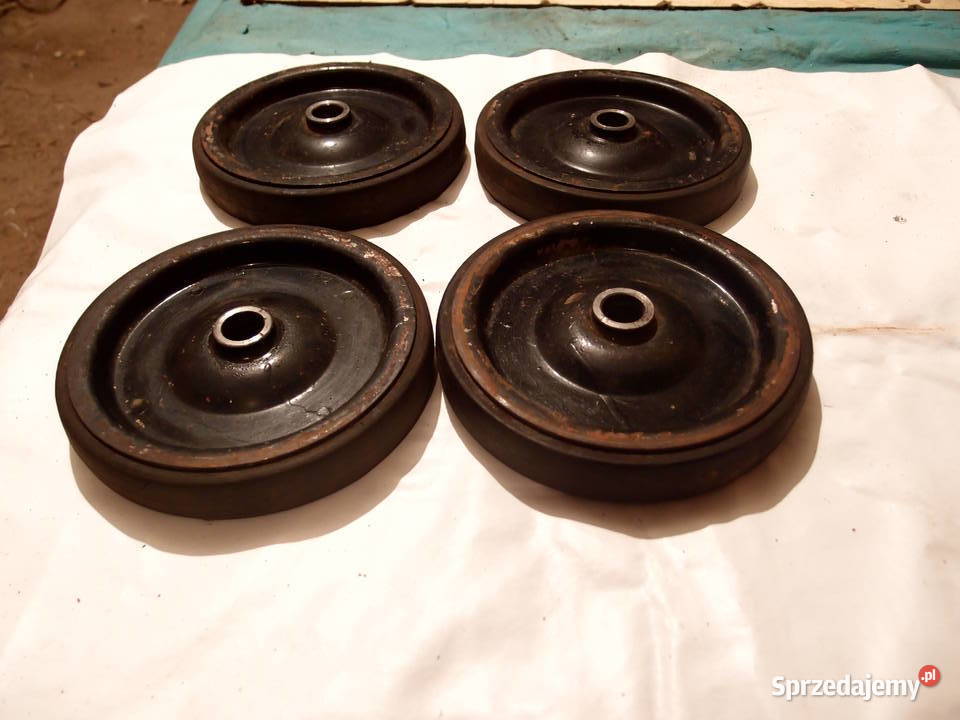 Solidne kółka do wózka platformowego pełne fi Łódź