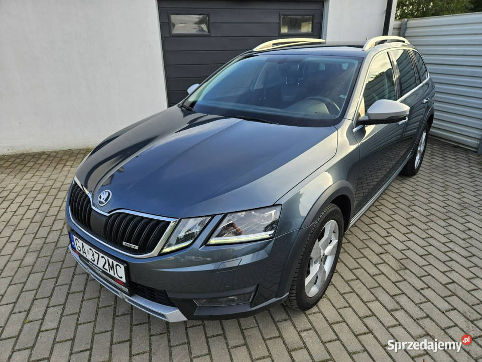koda Octavia SCOUT 20 TDI 184 4x4 LED wyposażony 1968cm3 Gdynia