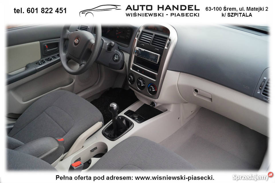 Kia Cerato 16 Śrem uzywane auta z Niemiec komis Rok produkcji 2008 wielkopolskie