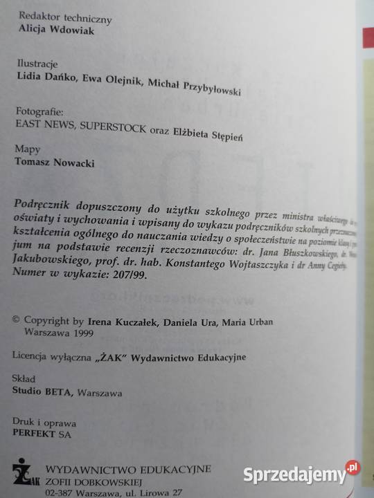 Wiedza o społeczeństwie żak książki szkolne Warszawa