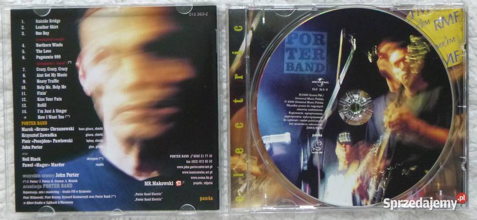 Płyta CD Porter Band Electric 1 płyta Warszawa