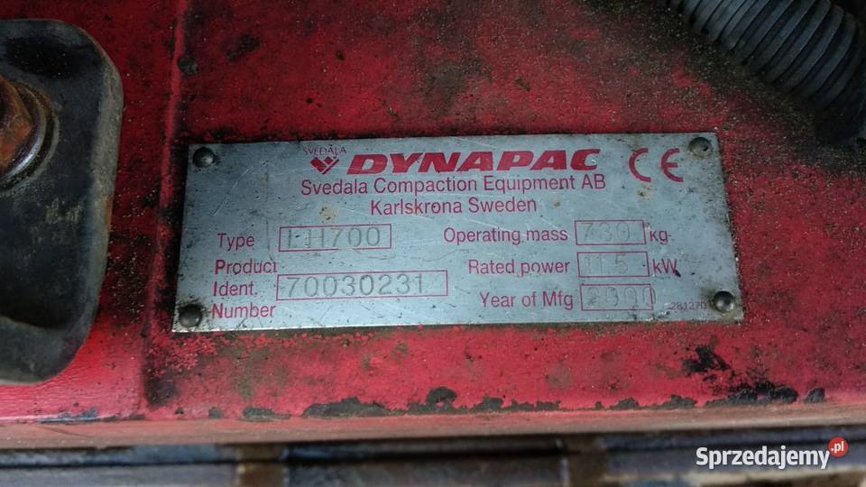 Zagęszczarka Dynapac LH700 spalinowa Diesel Maków Mazowiecki sprzedam