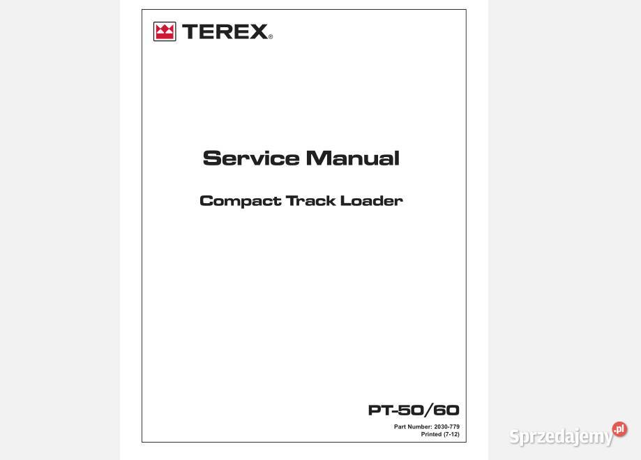 TEREX PT50 PT60 ładowarka instrukcja naprawy Kielce