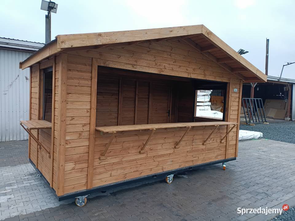 domek handlowy mobilny koła stragan kiosk opolskie Julianpol sprzedam