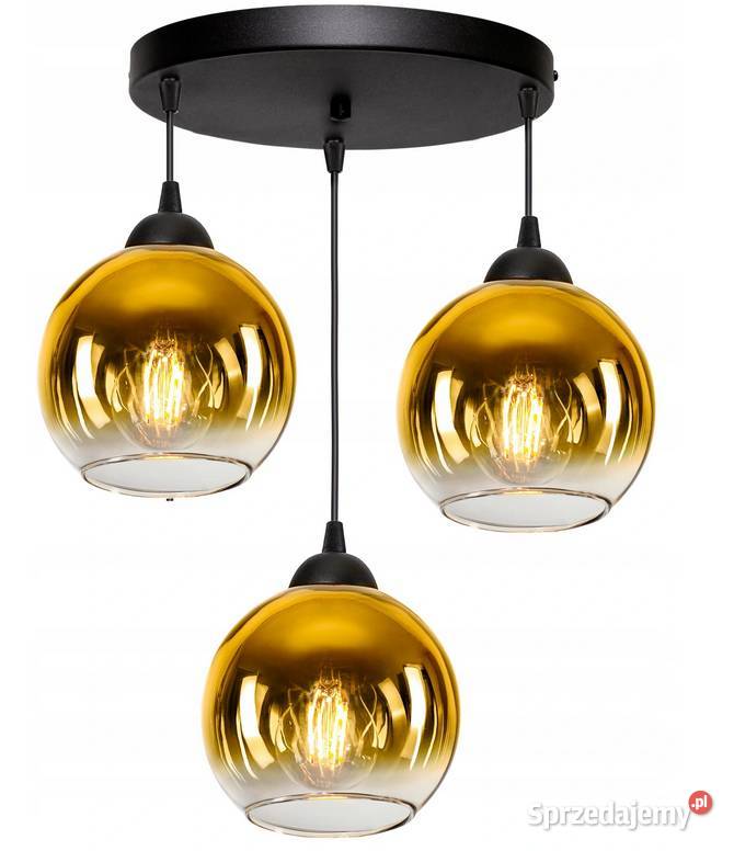 SZKLANA LAMPA WISZĄCA SUFITOWA ŻYRANDOL KULE