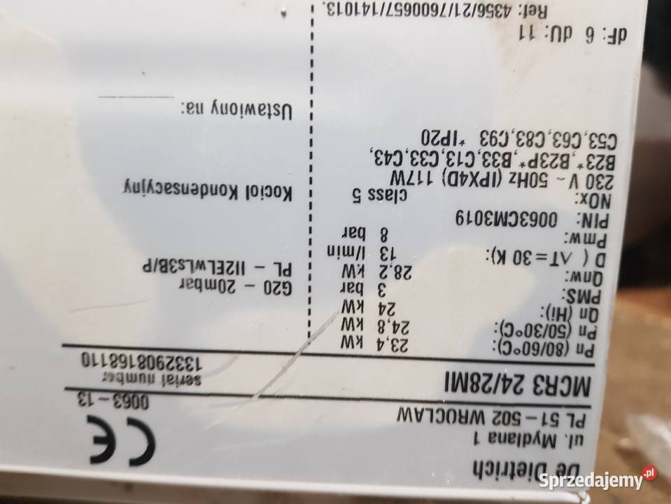 De Dietrich MCR3 części Piece i kominki małopolskie Kraków