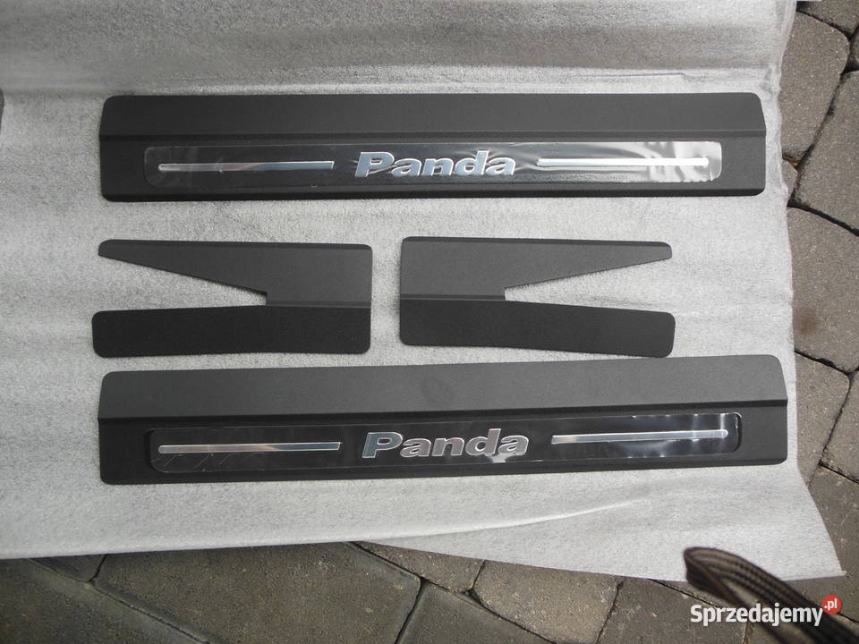 Komplet listew progu Fiat Panda II czarne sprzedam