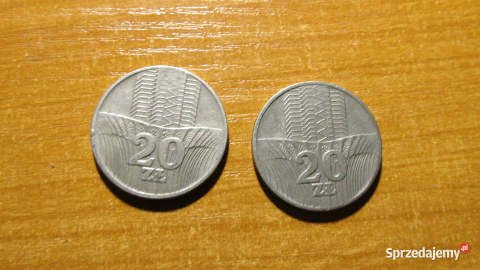 MONETY PRL 20 wieżowiec i kłosy Bytom