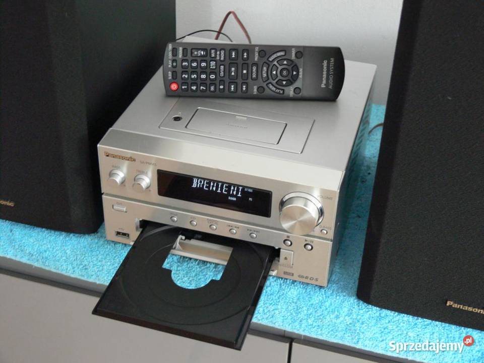 Wieża Panasonic SAPMX5 pil USB mp3 kolumny podkarpackie Jasło sprzedam