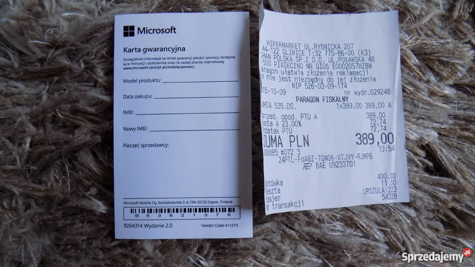 Telefon Nokia Lumia 535 Dual SIM GWARANCJA SUPER Wodzisław Śląski