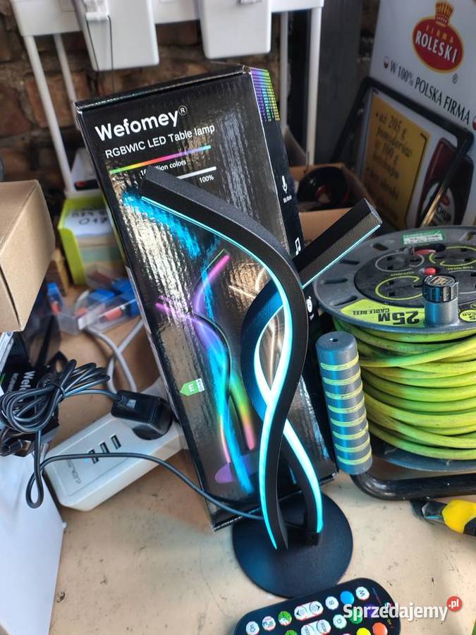 LAMPA LAMPKA LED RGB STOŁOWA ZMIENIAJĄCA KOLORY śląskie Zawiercie
